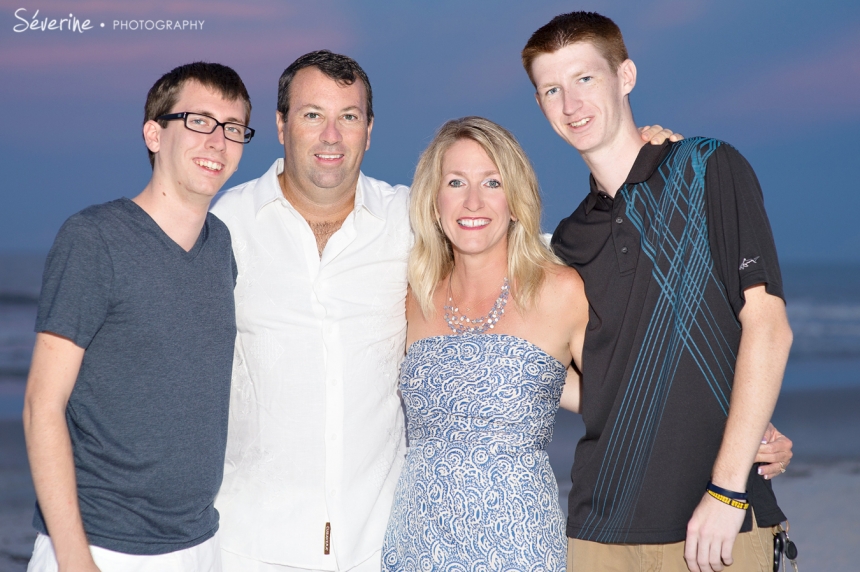 Family pictures at Jacksonville Beach