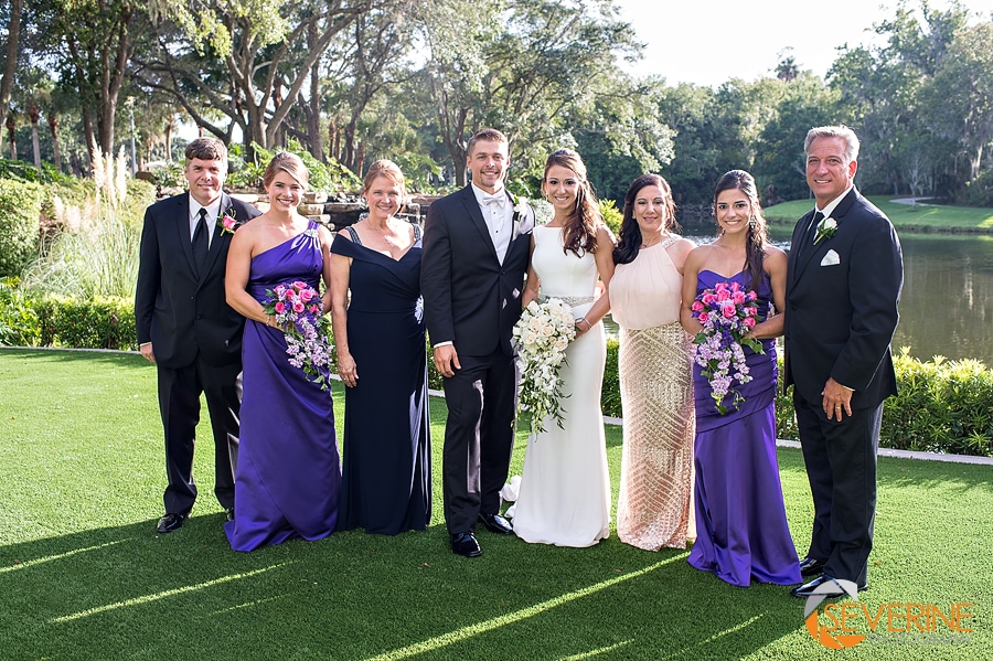 Bridal party at a wedding at sawgrass marriott